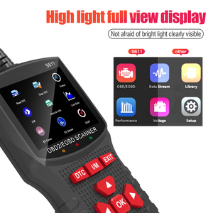 Herramientas de escaneo de voltaje S611, lector de código Obd para coche, herramientas de escaneo, opciones de menú multilingüe - Product Image 6