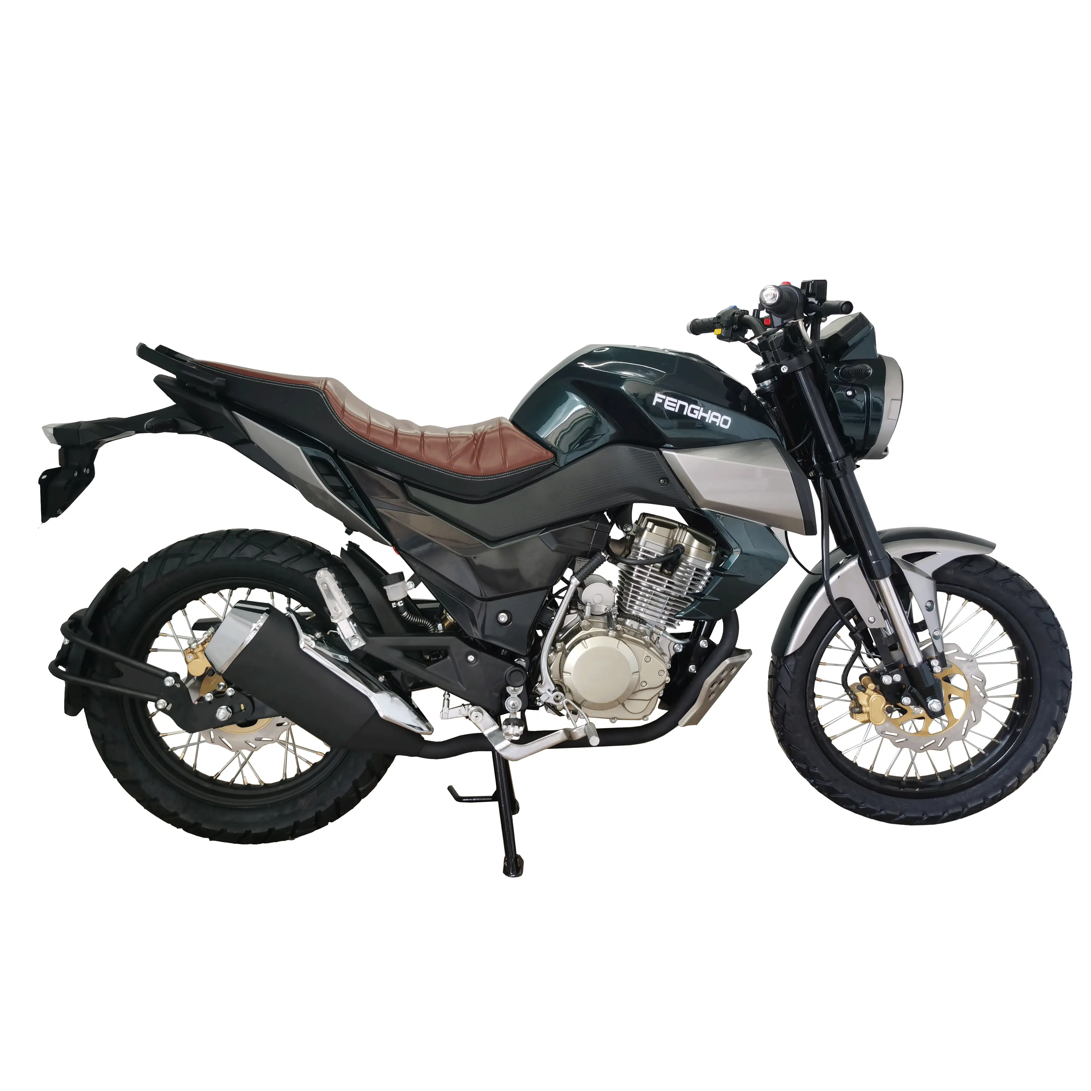 Yüksek hızlı yarış benzinli motosiklet güçlü motor 200CC Off Road yetişkinler için kir bisiklet Moto