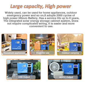 Anern太阳能系统2kw 2kva迷你家用太阳能系统逆变器发电机，用于灯和插头房 - Product Image 6