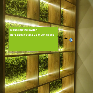 Silber/Goldbraun mit blauer Kontroll leuchte und Dual-Memory-Funktion, geeignet für LED-Licht mit DC 12V 24V Touch-Sensor - Product Image 2