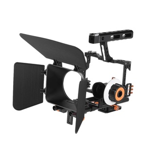 ערכת סרק כלוב מצלמה כלוב עבור <span class=keywords><strong>sony</strong></span> a7s a7r a7r a72 a7rii a7sii a6000 a6500 <span class=keywords><strong>a6300</strong></span> עם נעל קר כפול תווי אינץ '1/4 חוטי אינץ'