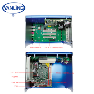 Marchio proprio OEM Core I5 I7 7th Gen Fanless Industrial Computer 6 COM PCIE PCI slot 9-36V Wide Input incorporato per l'automazione dei PC - Product Image 6