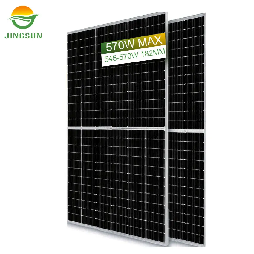 Jingsun Flexibles Solar panel Mono Bifacial Doppel glas 555w 560w 10/11BB Kleine Solarpanels