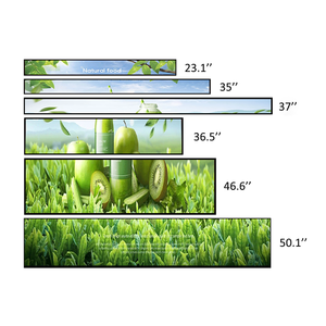 Custom Android 21.5 Inch Indoor Lcd Transparent Digital Shelf Edge Ultra Thin Wide Touch Screen Stretch Bar <strong>Display</strong> - Product Image 5
