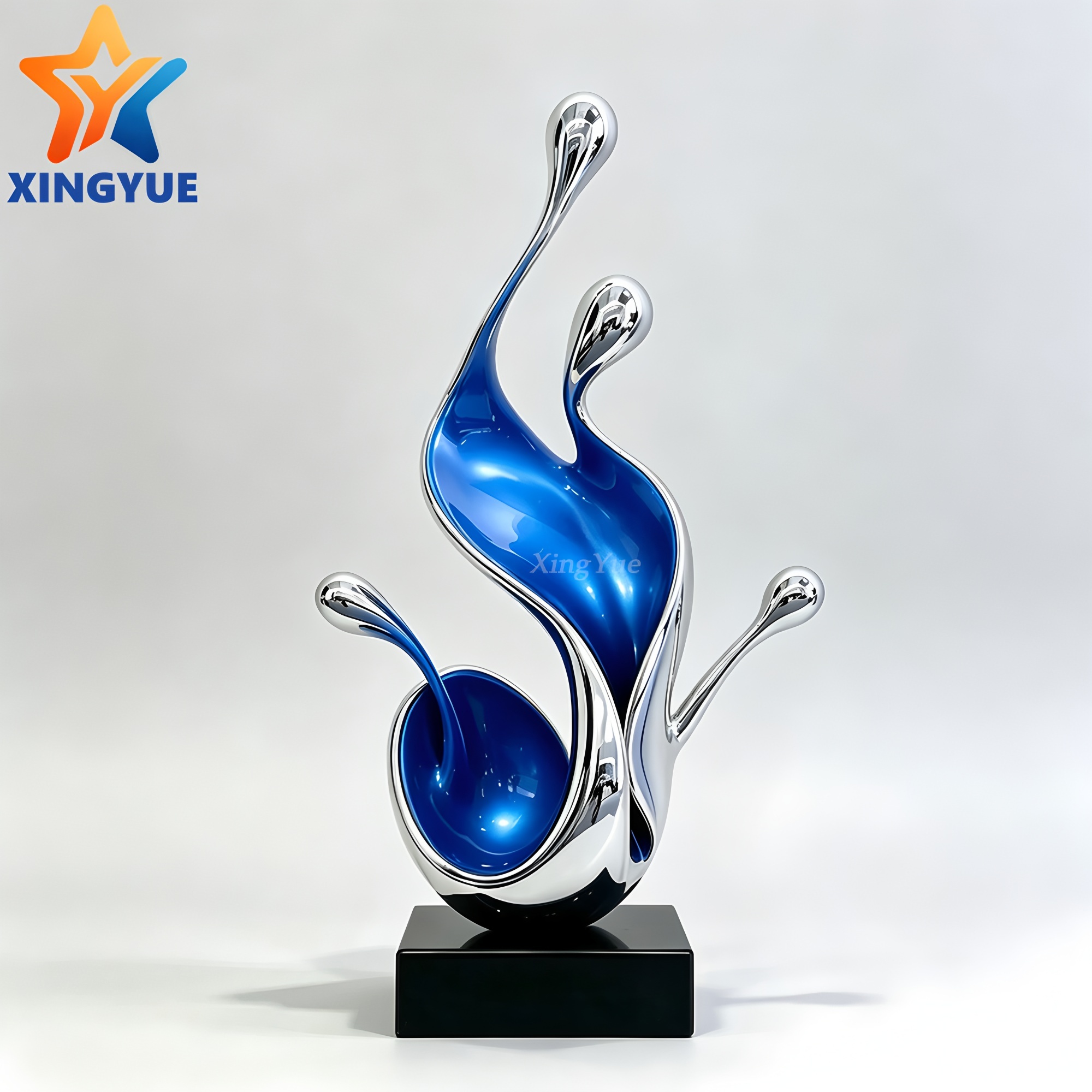 Argento Specchio & Blu Reale