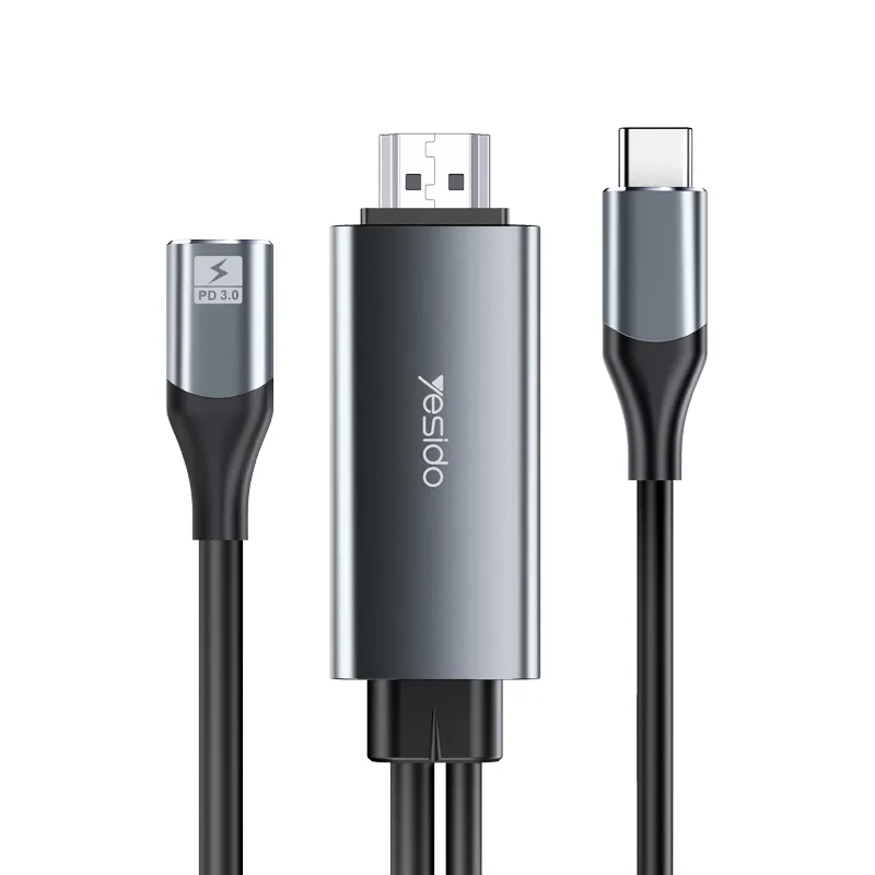 Yodo-cable de carga rápida profesional 4K 60HZ tipo C a vídeo y Audio PD