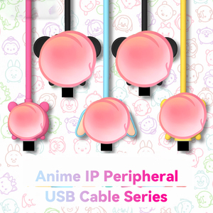 聚焦彩色微型USB电缆可爱定制设计卡通USB充电线 - Product Image 3