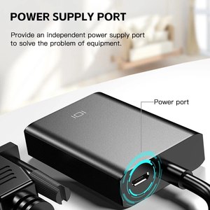 Convertidor VGA a HDTV, adaptador de Cable de Audio y vídeo de alta definición, salida de entrada VGA para ordenador portátil, proyector de TV - Product Image 4