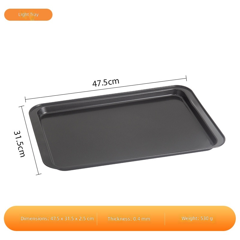 Gray-black-47cm shallow tray