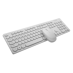 Juego de teclado y ratón redondo Punk Retro inalámbrico de 2,4G, diseño delgado, 3 teclas, Anti-Ghosting para ordenador de escritorio y portátil - Product Image 3