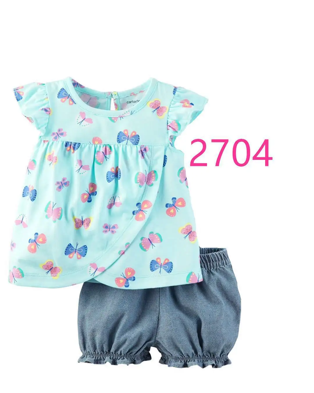 2 pezzi flower suit bambini neonate vestiti 6-12 mesi per l'estate 2023