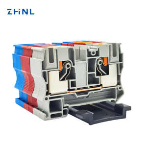 Most Popular PT10 <strong>Spring</strong> <strong>Connection</strong> 20-6 AWG DIN Rail Push in <strong>Terminal</strong> <strong>Block</strong> Connector - Product Image 1