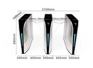 Hot Selling Voll automatische Gesichts erkennung RFID-Karten zugriffs kontroll system Klappen drehkreuz tor für Bürogebäude und Fitness studio - Product Image 4