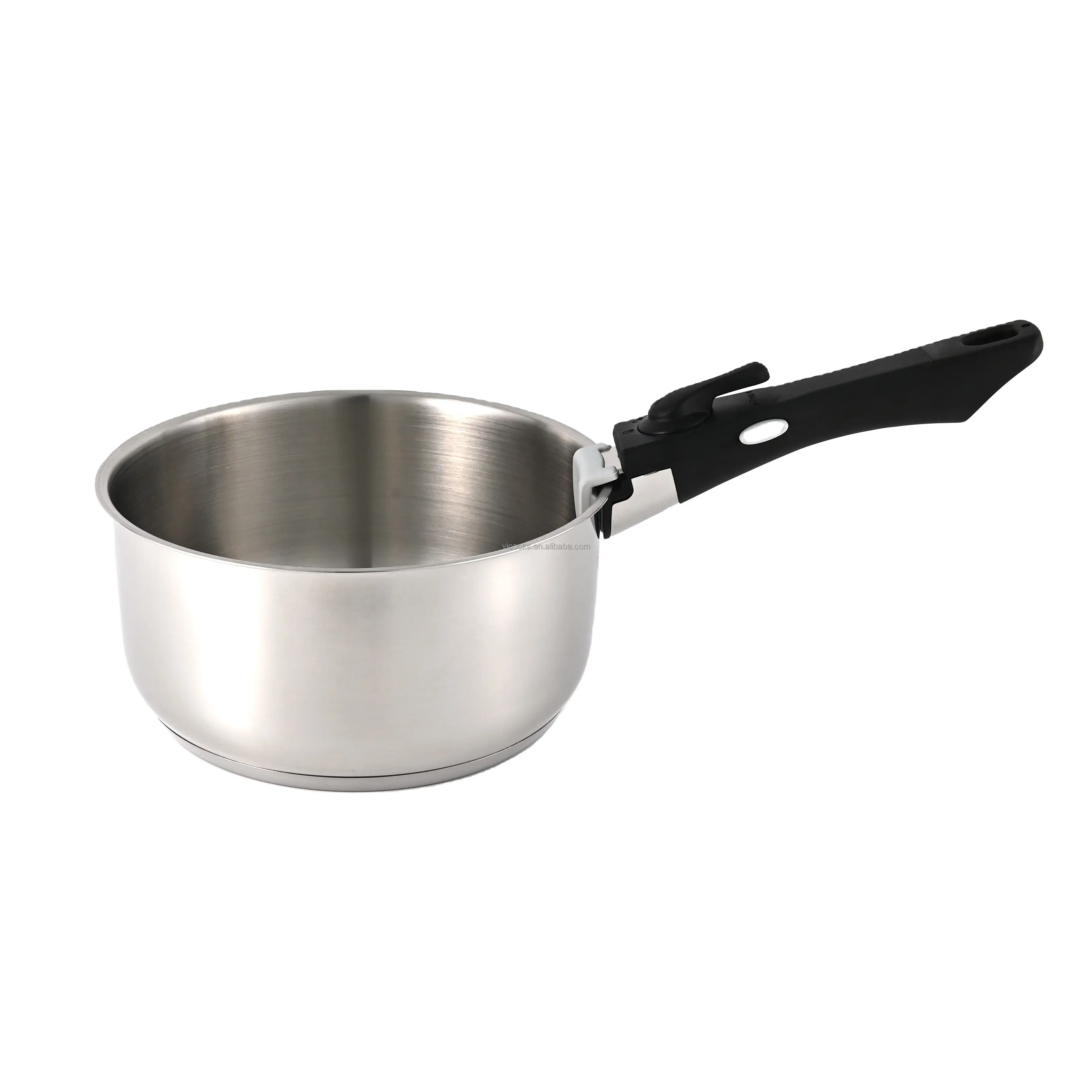 Hot sale home kitchen cooking saucepan pots stainless steel saucepan with removable handle