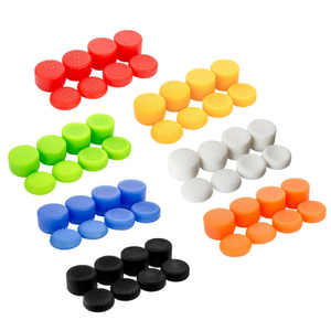 8 in1ソフトシリコンジョイスティックアナログスティックキャップサムスティックボタンサムグリップコーブセットPS5PS4 PS3 Xbox One360ゲームコントローラー用 - Product Image 1