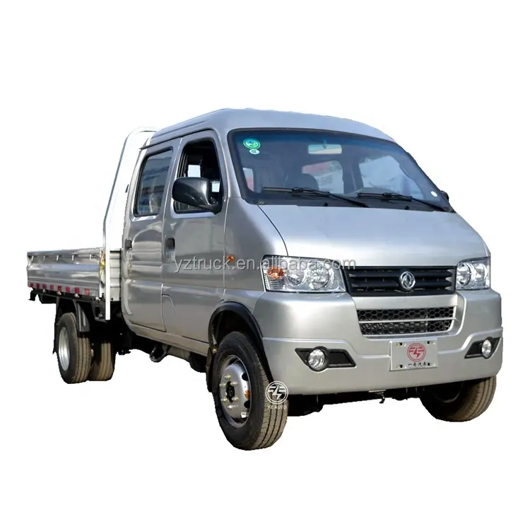 Newest EURO 5 4X2 light loading trucks, 1.5L gasoline mini truck, double cab small truck For sale