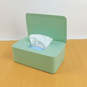 RTS塑料湿巾分配器盒带盖防尘纸巾组织器纸盒存储容器盒餐巾纸纸盒 - Product Image 5
