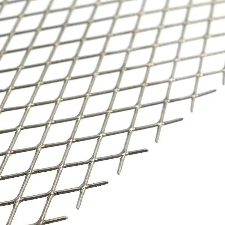 Grillage en aluminium galvanisé en forme de diamant Revêtement en PVC Filet en acier Maille métallique déployée Garde de gouttière Prix du filtre