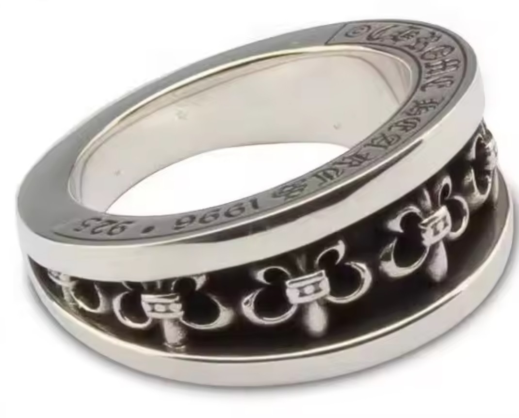 Bague scout asymétrique argentée