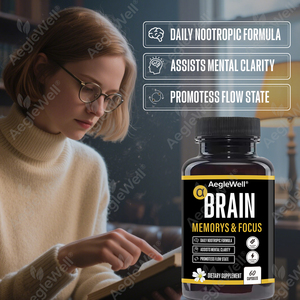 Alfa beyin kapsülleri Aeglewell fonksiyonları ek odak konsantrasyon bellek alfa kapsülleri - Product Image 5