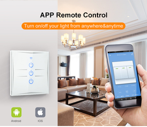 1 Gang EU-Standard Smart Touchscreen wasserdichter Lichtsc halter Timer Touch Smart Wand schalter für zu Hause - Product Image 3