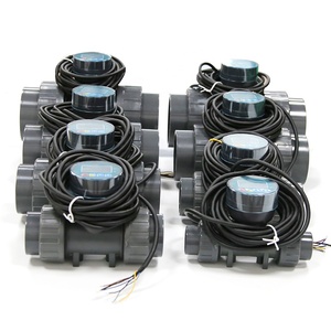 Medidor de flujo de agua Digital ZJLCD, salida de pulso del tanque de la piscina + transmisión de datos RS485, sensor contador de flujo de líquido alcalino ácido 10-30VDC - Product Image 4