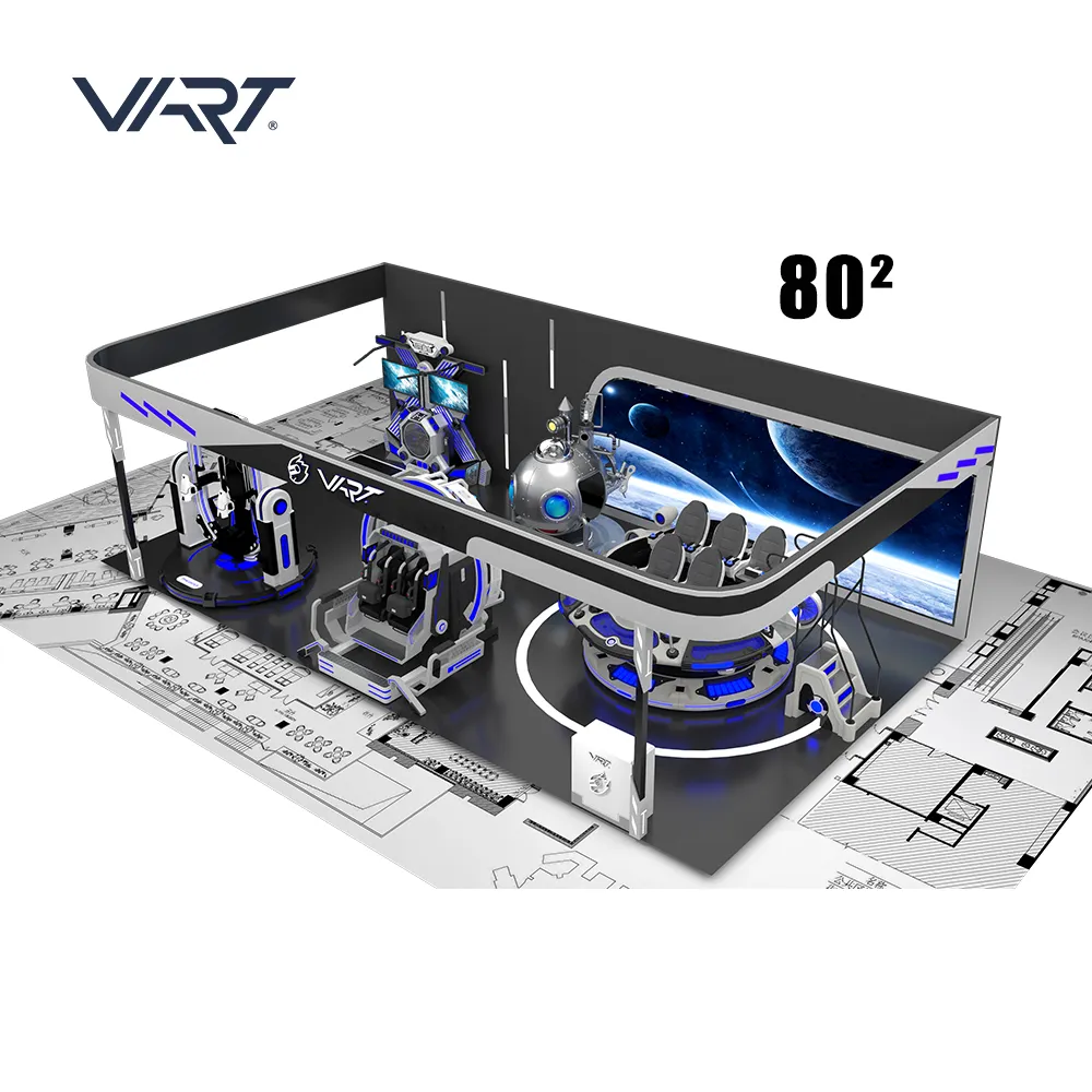 Vart VR Nhà cung cấp thiết bị điện chuyển động thực tế ảo máy 9D VR trung tâm trò chơi