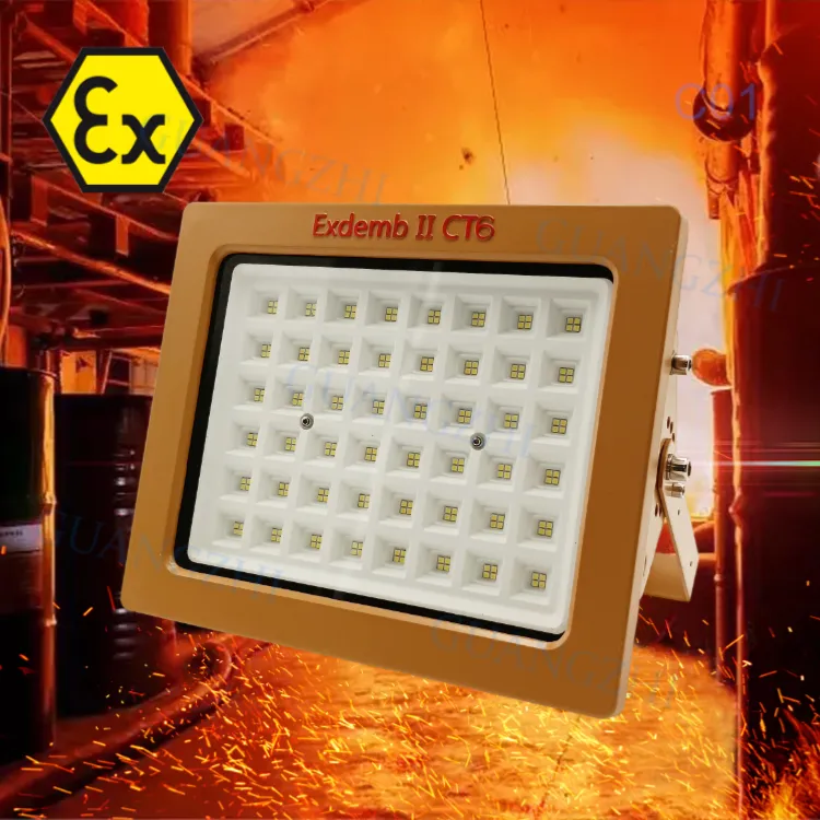 ATEX II Ex د IIC T6 IP67 الانفجار واقية Zone1/Div1 LED كشاف مضاد للانفجارات ل مستودع الصناعي