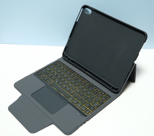 复古无线键盘机械白色无线键盘迷你折叠平板安卓手机 - Product Image 1