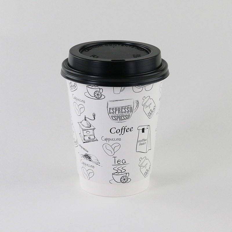 Taza de doble pared blanca