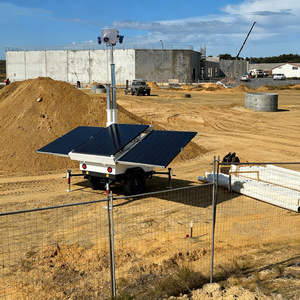 Автономная система видеонаблюдения на солнечных батареях 3*450 Вт, камера CCTV на выносной вышках, с поддержкой 4G SIM-карты, для установки на прицеп - Product Image 3