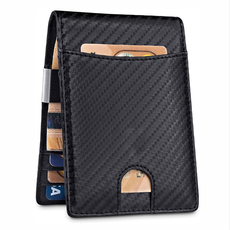 Carbon fiber - black (100% genuine leather)