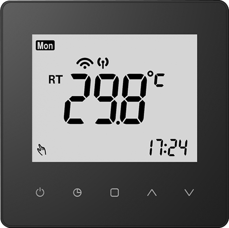 Black 16A Electric Heating No Wi-Fi