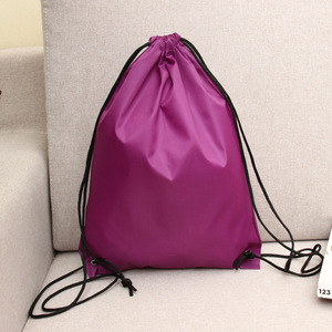Custom Logo Plain Polyester Drawstring Bag Eco Friendly <strong>Nylon</strong> Waterproof Draw <strong>String</strong> Bag Oxford Cloth Gym Sport Backpack - Product Image 1