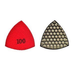 Driehoek Diamant Droog Polijstkussen Graniet Marmer Flexibele Hars Schuurschijf Keramisch Steen Beton Polijstschijf Slijpgereedschap - Product Image 5