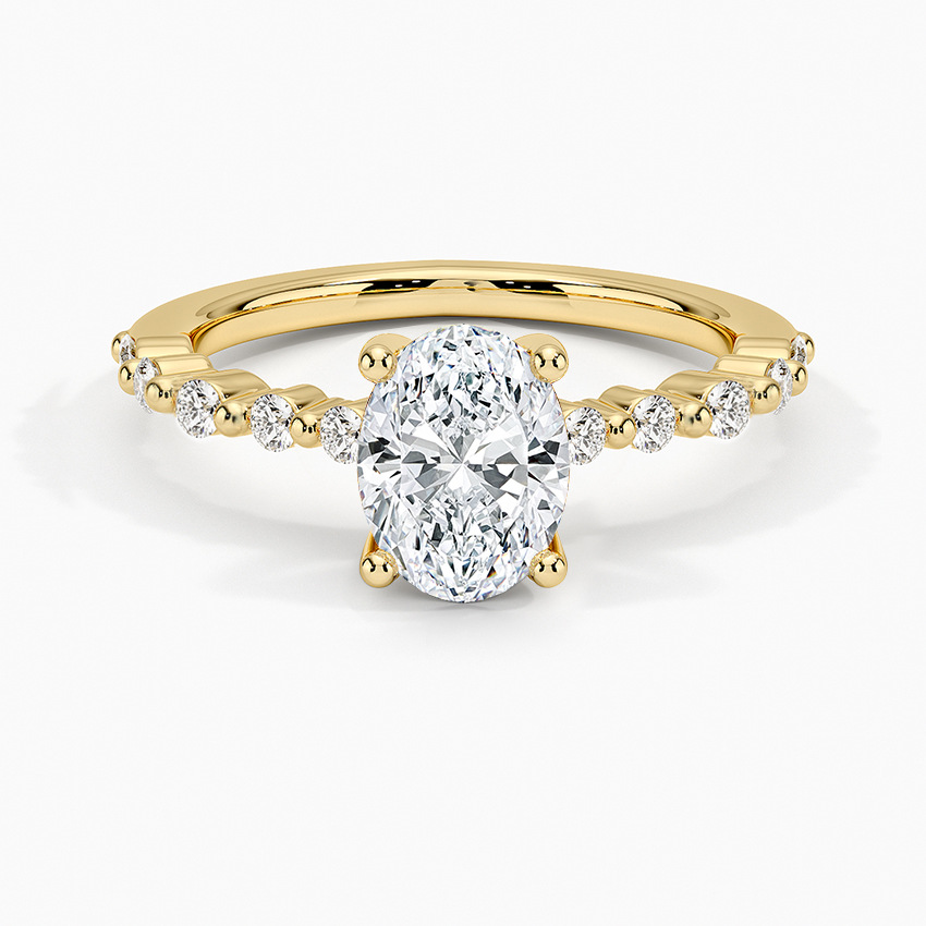 Bague ovale en moissanite de 1 carat