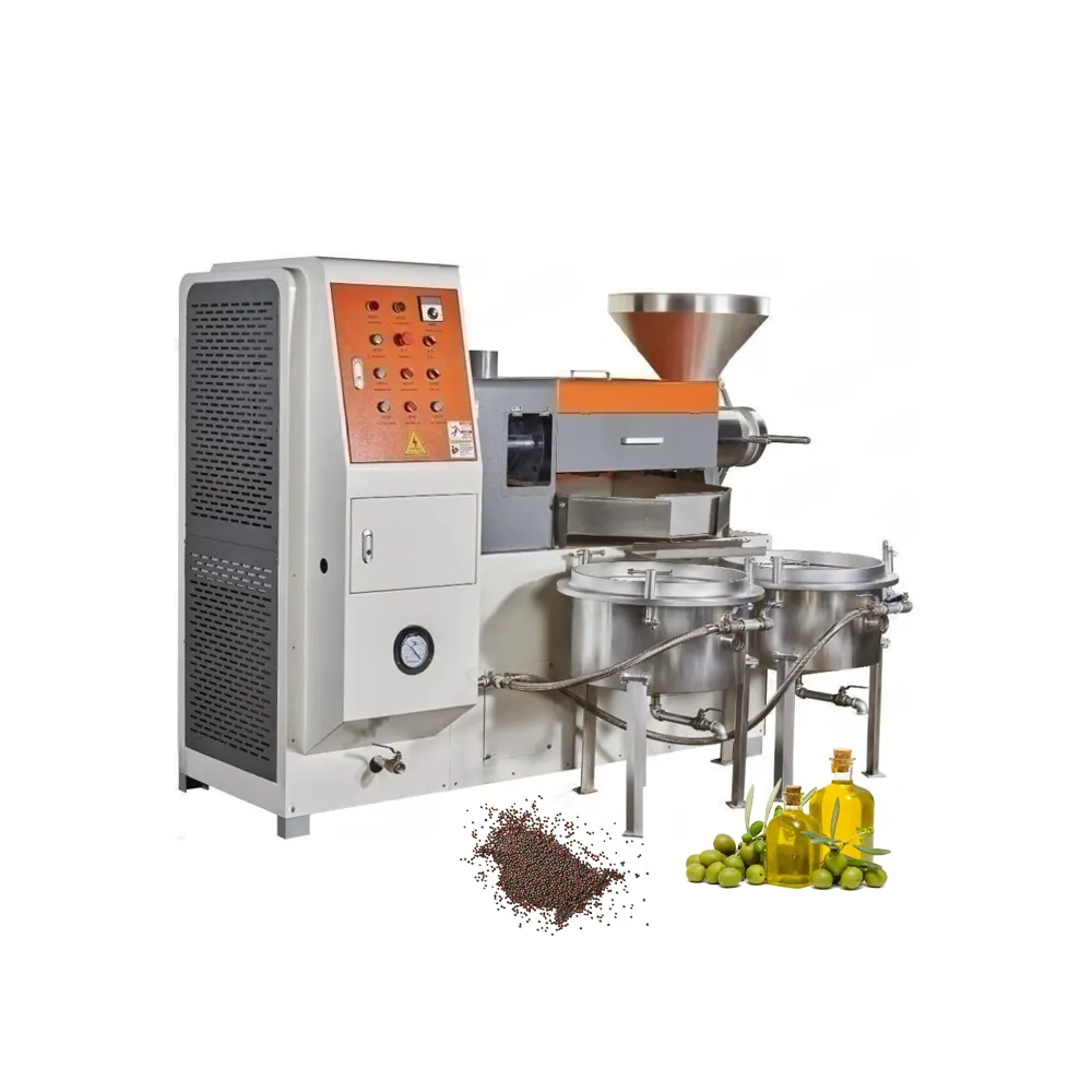 Máquina de prensa de aceite de palma Planta Prensadoras de aceite de mostaza Máquina de prensa de aceite de colza