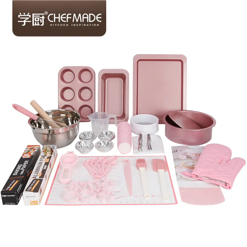 CHEFMADE di Marca 25PC Di Base di Cucina di Casa Bakeware Set di Cottura Della Torta di Strumenti E Accessori