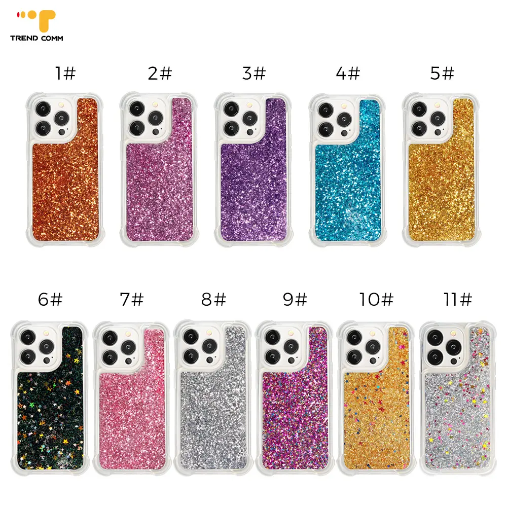 Bling Moving Plain Fashion Glitter Strass Entwerfen Sie Ihr eigenes Mädchen Handy hülle Abdeckung für iPhone 13 14 15 Pro max