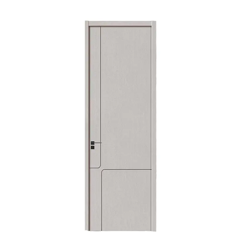 Porta de madeira simples sólida interna, porta de painel de média densidade acessível líder da indústria