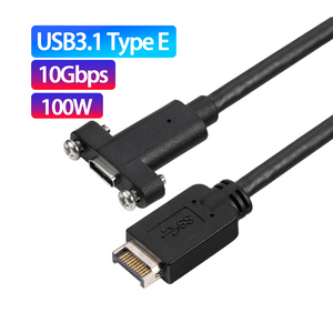 Özel USB3.2 usb tipi E erkek usb 3.1 tip C dişi panel montaj kablosu 10gbps usb 3.1 veri kablosu - Product Image 6