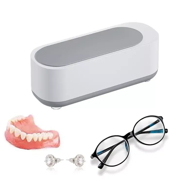 Pembersih Ultrasonik Mini untuk Kacamata Perhiasan Papan Sirkuit Dental Bath Elektrik Kuas Makeup Membersihkan