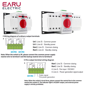 ATS PV çift güç otomatik Transfer anahtarı AC220V 400V 50/60Hz tipi MCB otomatik manuel Sal anahtarları devre kesici EAATS-E-PC - Product Image 6