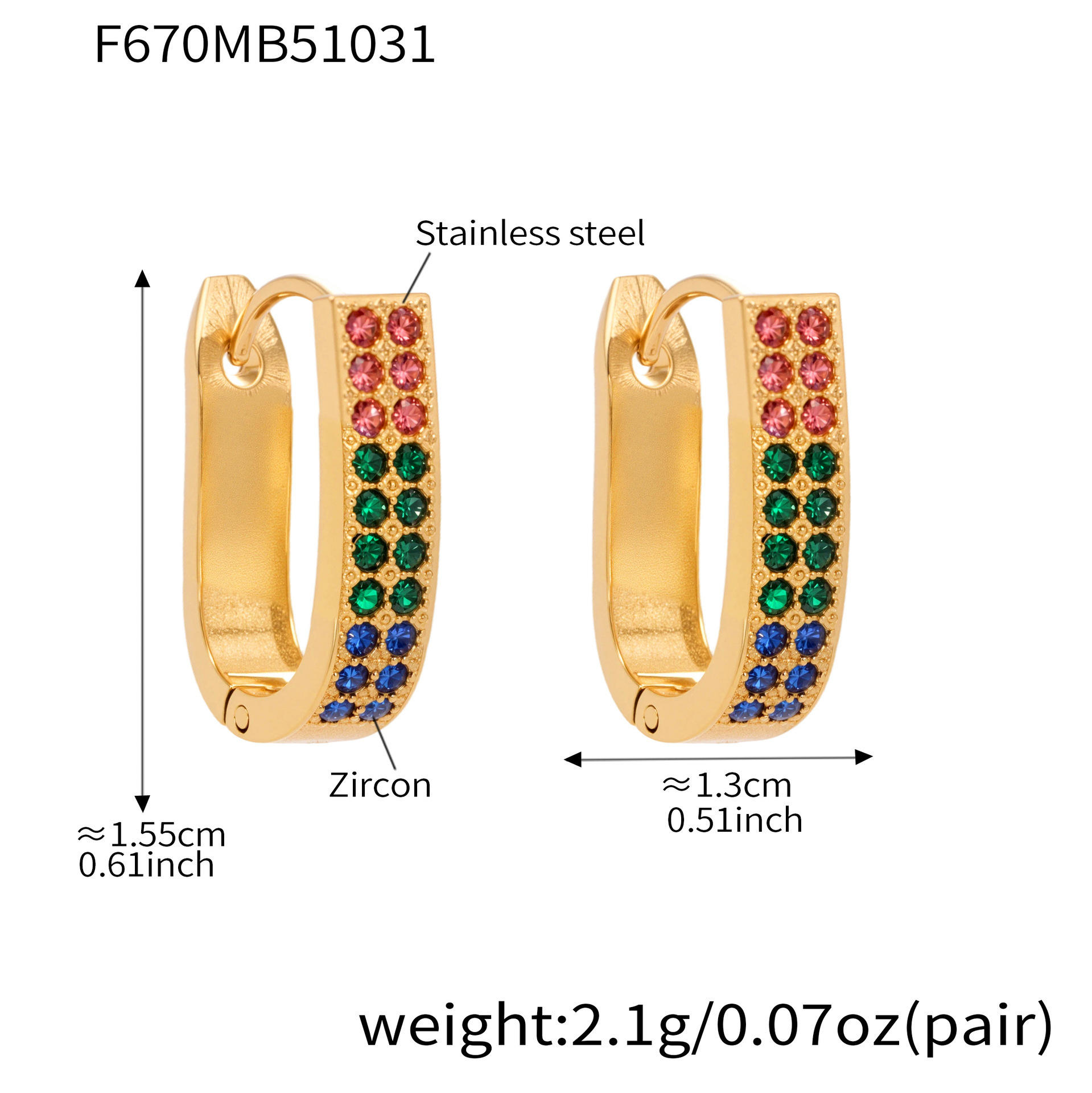 ต่างหูเซอร์คอนสี F670
