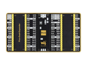 Waves hare Dual GPIO Expander für Raspberry Pi Pico, zwei Sätze männlicher Header zum Anschließen weiterer Erweiterungs module - Product Image 2
