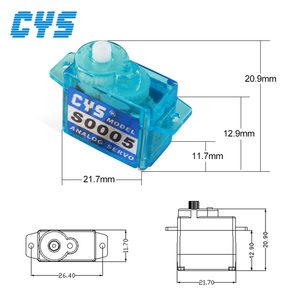 Micro Mini 5g Servo con 1kg segnale analogico motore Coreless e custodia in plastica per aereo RC - Product Image 3