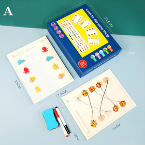 接続を描く子供たちはおもちゃの観察に一致し、同じ接続を見つけて描画に一致するDIY学習教育玩具 - Product Image 5