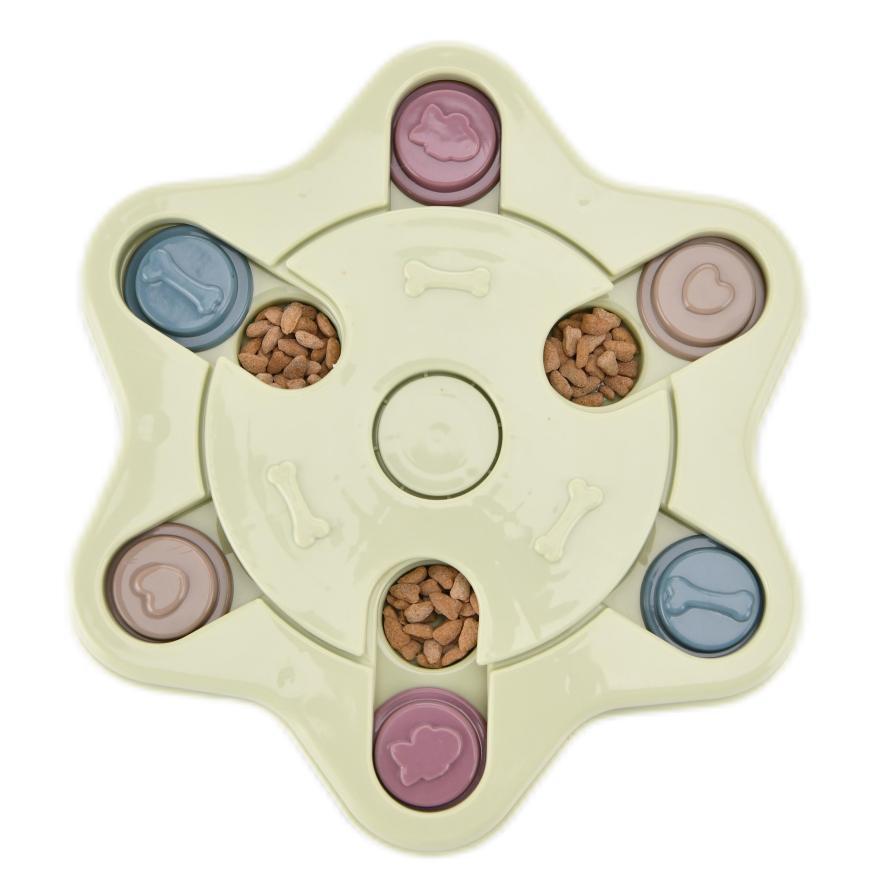 Hexagon-green-cat and dog toy