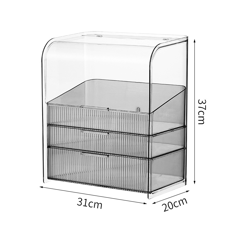 Large makeup box (sophisticated gray; no lipstick case)