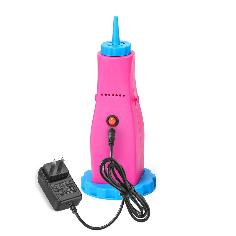 Pompa per palloncini rosa con spina AU